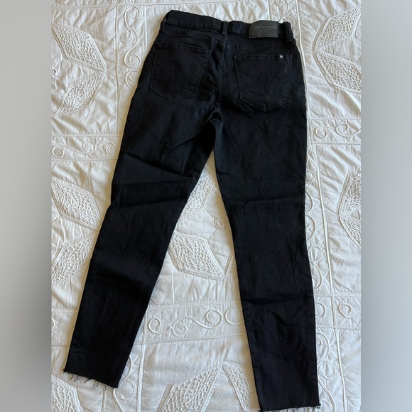 Size 6/28 Lucky Brand Black High Rise Skinny Bridgette Cropped Jeans - Picture 3 of 6